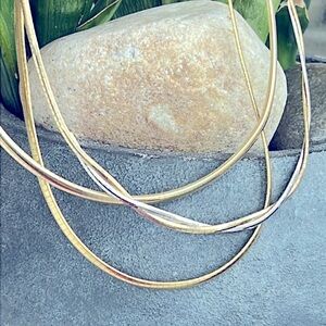 14 karat gold omega, necklace